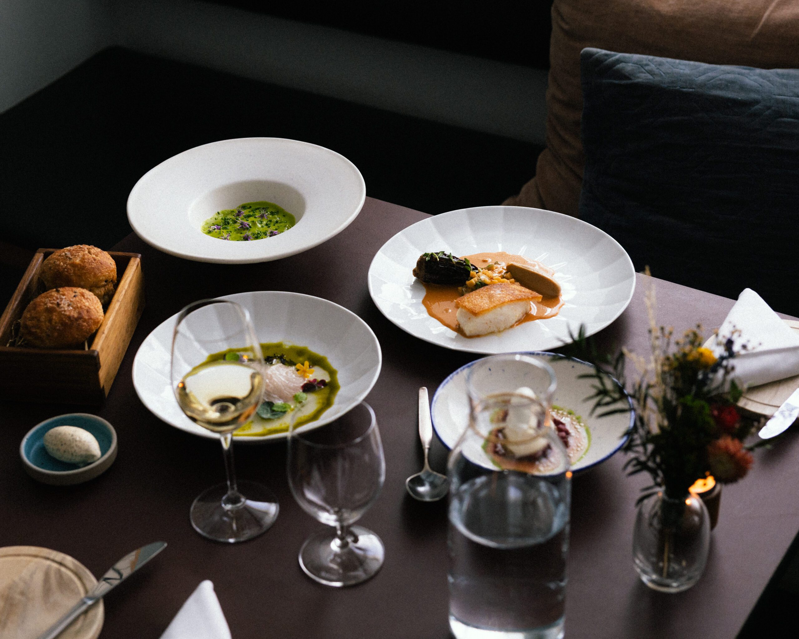 4-retters frokostmenu hos The Pescatarian